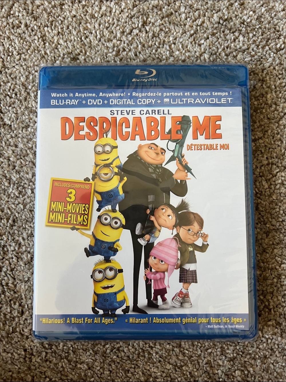 Despicable Me Blu-ray/DVD Combo Pack - new sealed